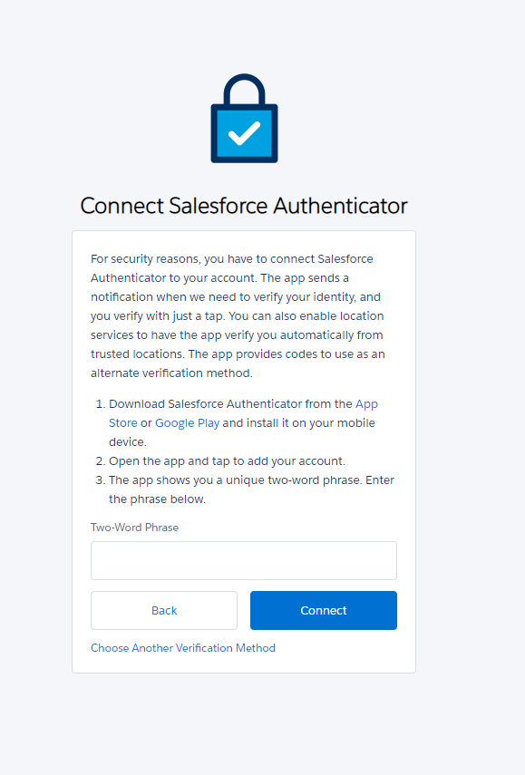 Downloading And Using The Salesforce Authenticator App Improveit 360